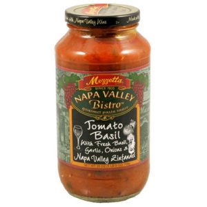 Mezzetta Napa Valley Homemade Tomato and Sweet Basil Sauce, 25 Ounce (Pack of 6)