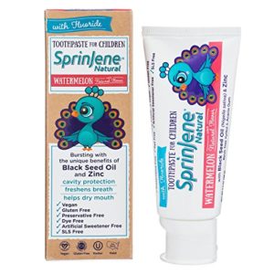 SprinJene Natural Kids Cavity Protection Toothpaste, Watermelon
