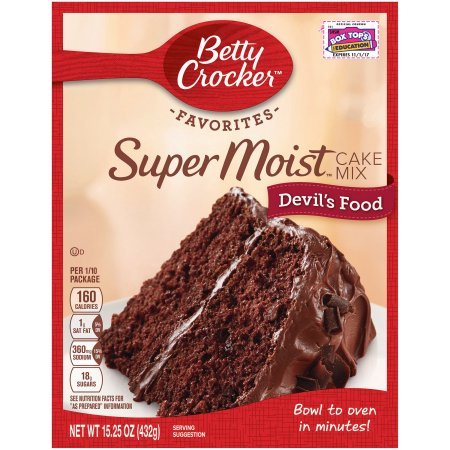 Betty Crocker Super Moist Devil's Food Cake Mix 15.25 Oz. (3 Pack)