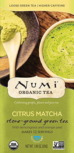 Numi Organic Tea Citrus Matcha, 30 Grams / 1.06 Ounces per Box, Highest Grade Japanese Matcha Green Tea Powder