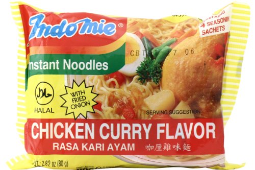 Mi Rasa Kari Ayam (Chicken Curry Flavor Instant Noodles) - 2.82oz (Pack of 60)