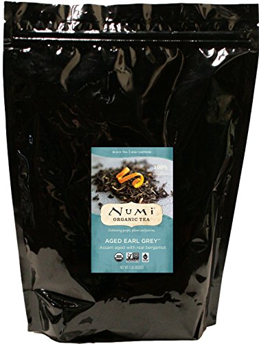 Numi Organic Tea Aged Earl Grey, 16 Ounce Pouch, Loose Leaf Black Tea (Packaging May Vary)