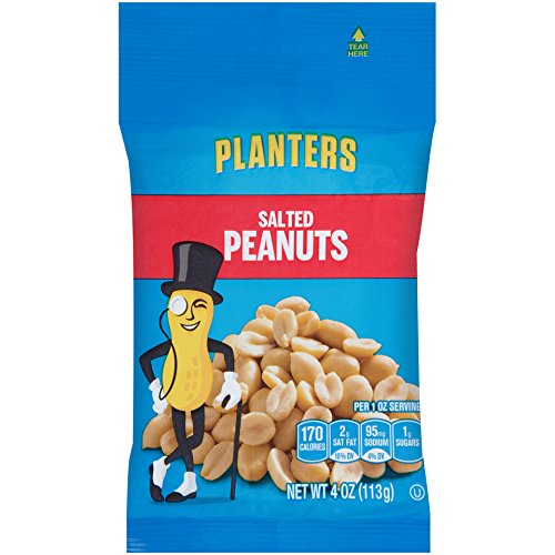 Planters Salted Peanuts (4 oz Pack of 12)