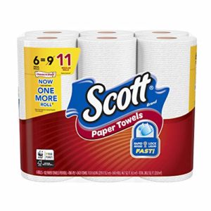 Scott Paper Towels Choose-A-Sheet, White, 6 Mega Rolls