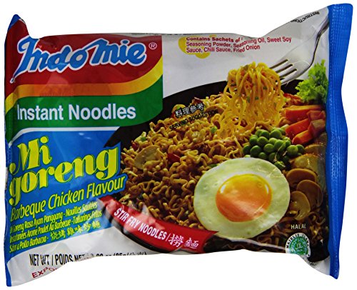 Indomie Mie Goreng Bbq Chicken, 3 Ounce (Pack of 30)