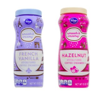 Kroger Non Dairy French Vanilla and Hazel Nut Coffee Creamer Combo