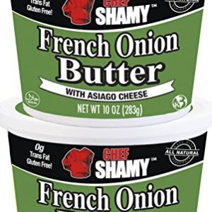 Chef Shamy Butter With Asiago Cheese, French Onion, 10 Ounce (Pack of 2)