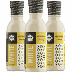Spin Sauce Mediterranean & Middle Eastern Dressing, White Sauce, 12 Fluid Ounce, Pack of 3