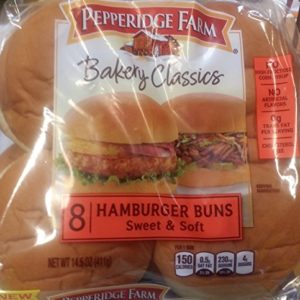 Pepperidge Farm Bakery Classics Sweet & Soft Hamburger Buns 8 Ct (Pack of 2)