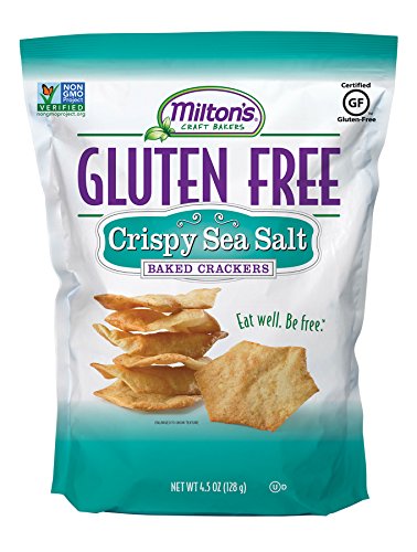 Milton's Craft Bakers Gluten-Free Baked Crackers, Crispy Sea Salt, 4.5 Ounce