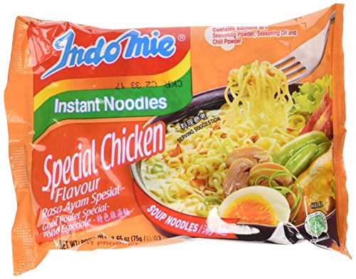 Indomie Instant Noodles Soup Special Chicken Flavor for 1 Case (30 Bags)