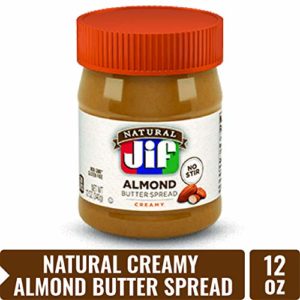 Jif Natural Creamy Almond Butter Spread, 12 oz