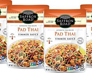 Saffron Road Simmer Sauce, Non-GMO, Gluten-Free, Halal, Kosher, Vegan, Pad Thai, 4 Count