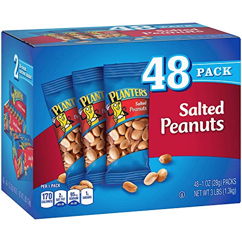 Planters Salted Peanuts (1oz Bags, Pack of 48)(2Pack)