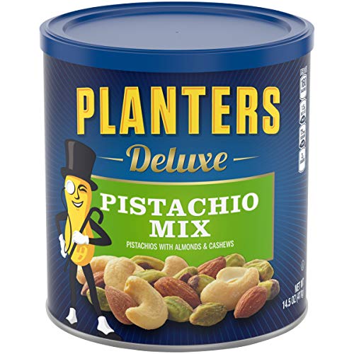 Planters Deluxe Salted Pistachio Mix (14.5oz Canister)