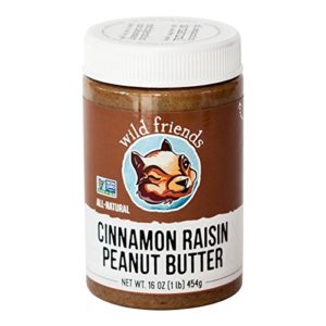 Wild Friends Foods Raisin Peanut Butter, Cinnamon, 16 oz Jar