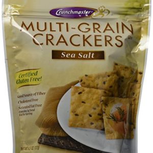 Crunchmaster Multi-Grain Crackers, Sea Salt, 4.5 Ounce (Pack of 6)