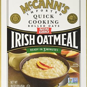 McCANN's Irish Oatmeal, Quick Cooking Rolled Oats, 16-Ounce Boxes (Pack of 6)