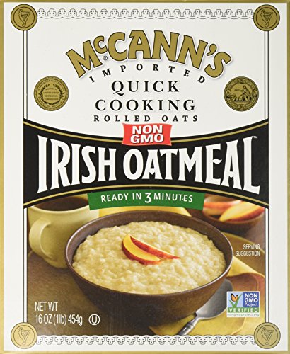 McCANN's Irish Oatmeal, Quick Cooking Rolled Oats, 16-Ounce Boxes (Pack of 6)