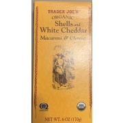 Trader Joe's Organic Shells & White Cheddar Macaroni & Cheese 6oz each