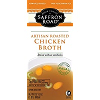 Saffron Road Classic Vegetable Broth with Low Sodium, 32 Ounce (Pack of 12)