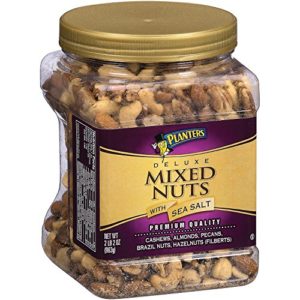 Planters Deluxe Mixed Nuts with Sea Salt - 34 oz (Pack of 2)