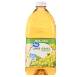 Great Value 100% White Grape Juice, 64 Fl Oz