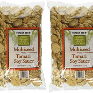 Trader Joe's Multiseed with Soy Sauce Rice Crackers Pack of 2