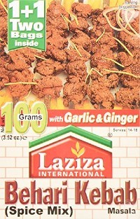 Laziza Bihari Kabab Masala, 100-Gram Boxes (Pack of 6)