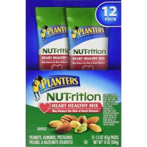 SCS Planters NUT-rition Heart Healthy Mix - 1.5 oz. bags - 12 ct.