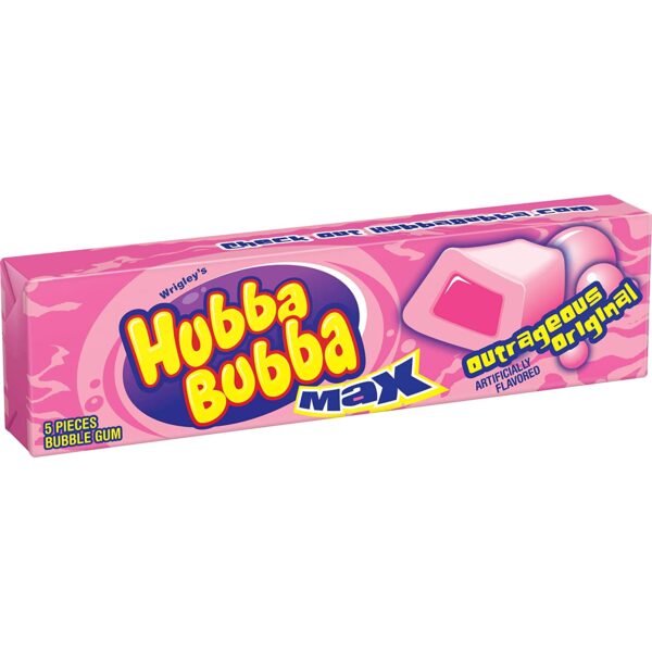 Wrigley Outrageous Original Hubba Bubba Max Bubble Gum -- 720 per case.