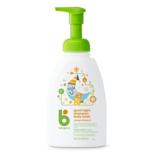 Babyganics Baby Shampoo Plus Body Wash, Orange Blossom, 16 Ounce