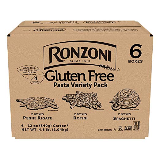 Ronzoni Gluten Free Pasta Variety Pack, 12oz, 6-Pack