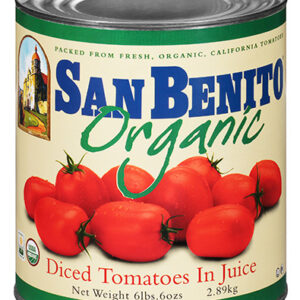 San Benito, Organic Diced Tomatoes in Juice, 102 oz