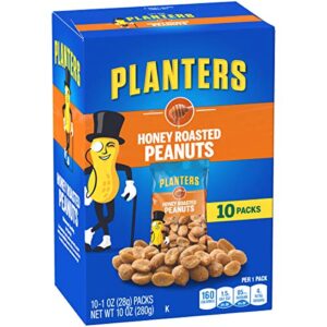 Planters Honey Roasted Peanuts (1 oz Bags, Pack of 10)