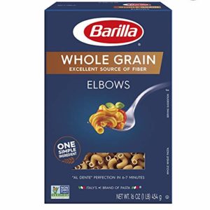 Barilla Whole Grain Pasta, Elbows, 16 Ounce (Pack of 8)