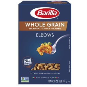 Barilla Whole Grain Pasta, Elbows, 16 Ounce