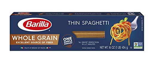 Barilla Whole Grain Pasta, Thin Spaghetti, 16 oz