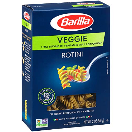 Barilla Pasta, Veggie Rotini, 12 Ounce (Pack of 12)