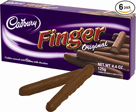 Cadbury Cookies, Fingers, Milk Chocolate, 4.4 Ounce (pack of 6)