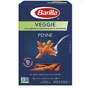 Barilla Veggie Pasta, Penne, 12 Ounce (Pack of 8)