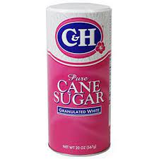 C&H Pure Cane Granulated Sugar, 20 Oz Easy Pour Reclosable Top Canister (Pack of 2)