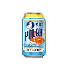 Polar Beverages Dry Juice, Orange, 12 Fluid Ounce (Pack of 12)