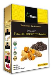 mi nature Turmeric Black Pepper Powder, Curcuma Longa with Piper nigrum, Promotes Healthy Stress and Inflammatory Response, Vegan, Gluten-Free, Non-GMO 227 Gram, 0.5 lb