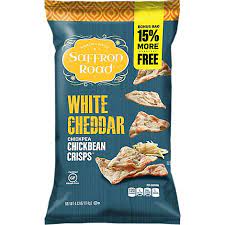 Saffron Road Chickbean Crisps, White Cheddar, 4.03 Ounce, 12 Count