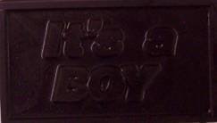 10 "It's a Boy" Dark Chocolate Bars Certified Kosher