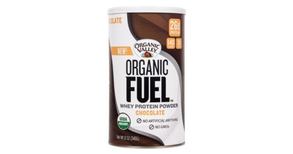 Organic Valley Fuel Whey Protein Powder, Chocolate, 12 oz