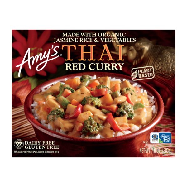 Amy's Asian Meals, Gluten Free Thai Red Curry, 10.0 Ounce (Frozen)