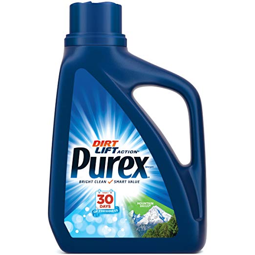 Purex Ultra Liquid Laundry Detergent in Mountain Breeze Scent - 50 Ounces, 33 Laundry Loads - Safe for HE and all Washing Machines
