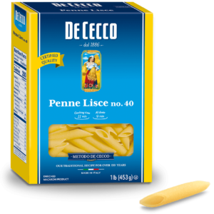 Metodo De Cecco, Penne Lisce No.40, Imported from Fara San Martino, Italy, 16 oz